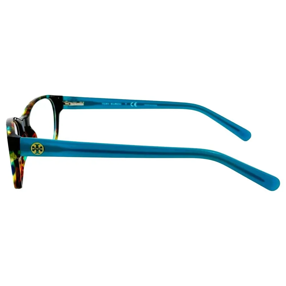 Tory Burch TY2031 Womens Plastic Eyeglass Frame 3153 Blue Brown Tortoise 51-17